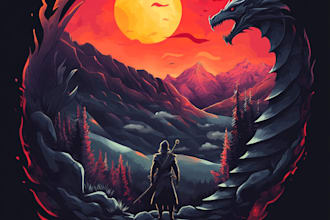 design awesome rpg fantasy or sci fi logo for you