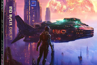 design a fantasy, sci fi, or horror, book cover