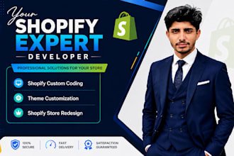 do shopify custom coding, theme customization and store redesign