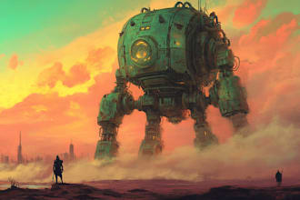 make a warhammer 40k person and animal