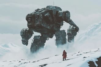 make a star wars, warhammer character art