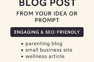 ghostwrite a high quality blog post from your idea or prompt
