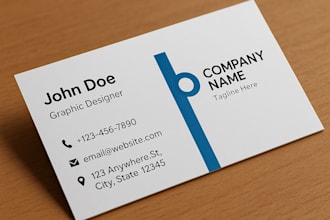 design professional and modern business cards