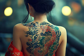 draw a tattoo design traditional or new school realis style