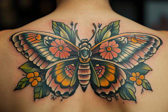 make traditional tattoo design or illustration in any style
