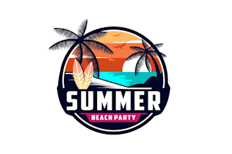 create creative and good looking beach logo design