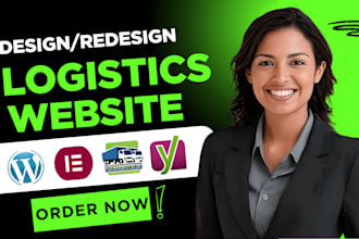 build a logistic website, trucking, freight, cargo, dispatch and travel website