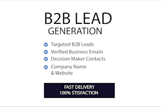 b2b leads ,targeted emails  google maps scraping