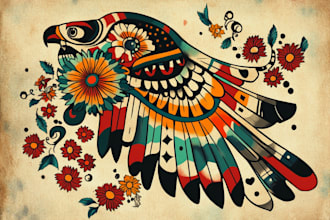 create a american traditional tattoo design in 24 hours