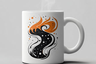 create attractive tumbler, coffee mug, coffee cup, drinkware