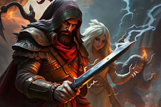 make a amazing dnd party d and d character for you