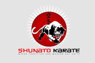 design aesthetics martial arts program logo
