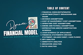 build excel financial model, forecasts, budget, projections