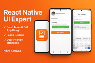 do small UI tasks and components in react native