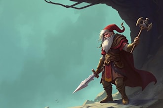 create a dnd and d and d character art illustration for you