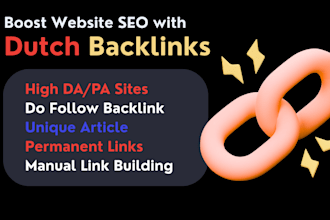 create high da contextual do follow dutch backlinks nl for your SEO rankings