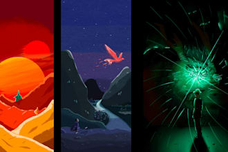 design a stylised wallpaper for your phone or computer