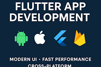 develop a responsive mobile app using flutter and firebase