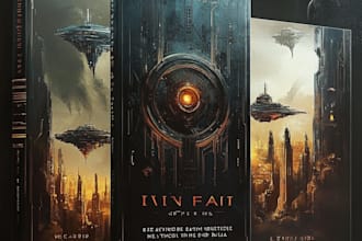 create eyecatching sci fi or romance book cover or ebook