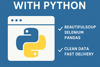 scrape website data using python and selenium
