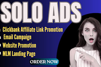 do top organic solo ads promotion affiliate link MLM leads campaign