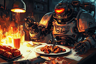 draw your favorite warhammer character illustration