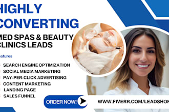 generate med spas beauty clinics leads plastic surgery dermal lip filler leads