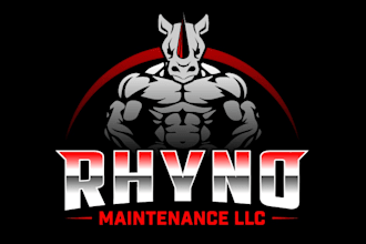 design luxury rhino logo with free source files
