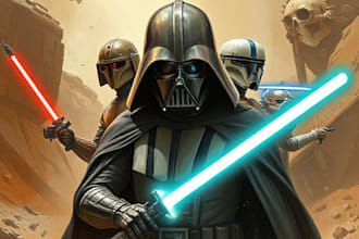 draw your star wars sci fi character art