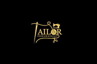 create sewing logo design for tailors, dressmakers, and designers