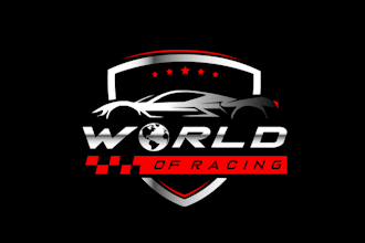 design exciting racing logo