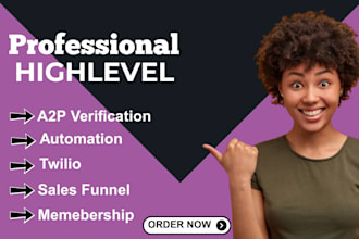 sales funnel, gohighlevel landing page, a2p 10dlc registration
