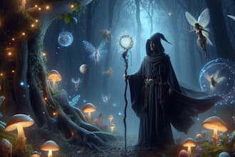 draw dark art horror illustration