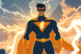 design your unique superhero cartoon character