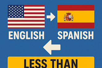 perfectly translate english to spanish and spanish to english, same day