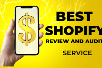review audit shopify store and boost store sales massively