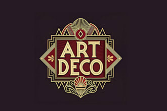 create high quality and beautiful art deco logo design