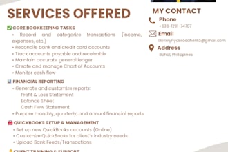 a certified public accountant and quickbooks bookkeeper