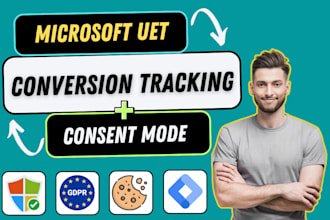 setup microsoft bing uet consent mode, microsoft ads uet conversion tracking tag