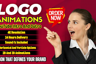 do logo animation and youtube intro outro videos