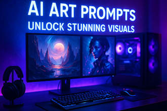 write creative midjourney or dalle prompts for stunning ai art