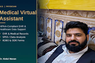 be a medical virtual assistant for data entry
