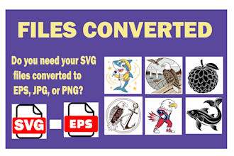 convert your svg files to eps, jpg, and png with high quality
