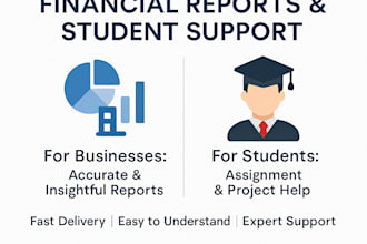 help prepare financial reports for students and smes