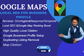 boost your  ranking SEO business  profile on google local map
