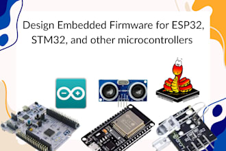 design  embedded firmware for esp32 stm32 and other microcontrollers