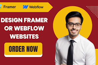 design framer or webflow website, figma to framer expert cms designer