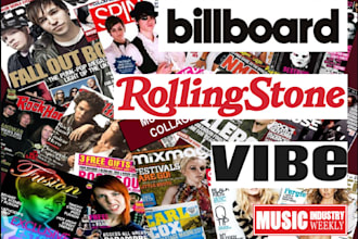 press release on music article like hollywood reporter, xxl magazine