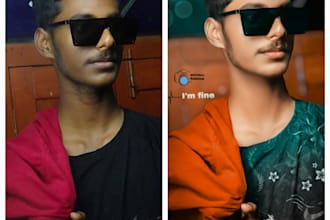 photo retouch lightroom colour grading and background change