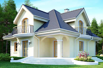 remodel 3d house apartment loggia, patio, villa, cgi model, terrace rendering